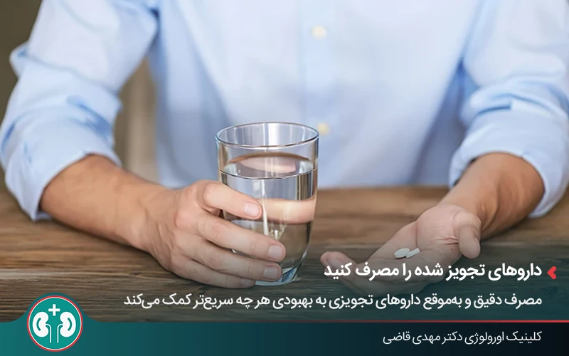 مصرف داروهای تجویز شده برای بهبود سریع‌تر پس از عمل وازکتومی